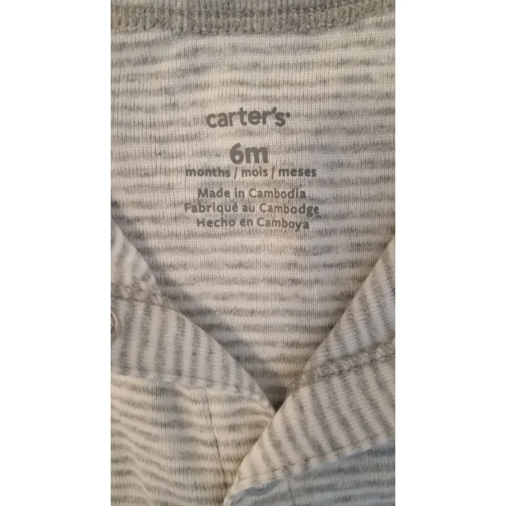 NWT‎ Carter's Grey and white Dinosaur one piece